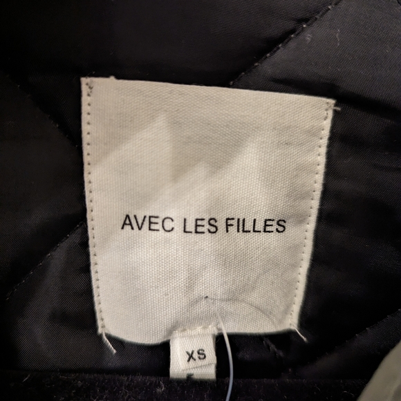LIKE NEW Avec Les Filles Lightweight Quilted Utility Jacket Size Extra Small - Picture 5 of 8